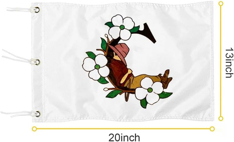 2BUT Pinehurst Golf Club Golf Pin PGA Flag Practic Putting Green Golf Flag For Backyard Garden Double-Sewn 600D Nylon Miniature Pin Flag (C 20"X13" Grommet) - Image 2